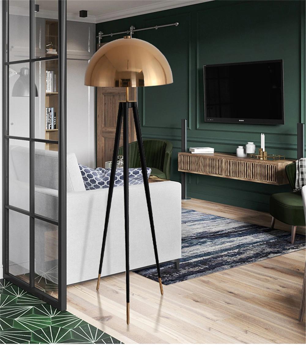 Floor Lamp Metal Electroplating Mushroom Head Home Decco Standing Lamps for Living Room Bedroom Bedside Lamp
