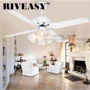 White Decorative Lighting Ceiling Fan Lamp