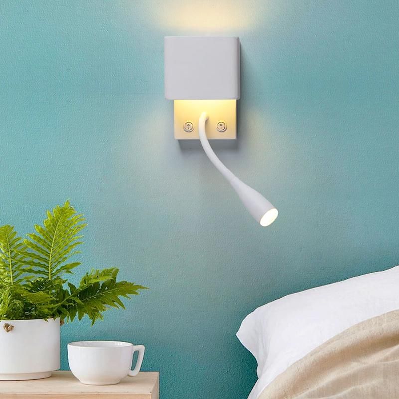 Bedside Lamp Reading Light Modern Simple Study Bedroom Hotel Guest Room Wall Lamp