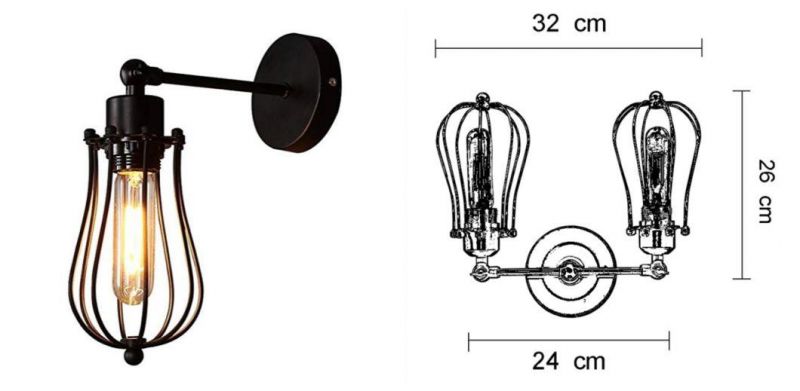 Rustic Old Classic Iron Vintage Suspended Edison Light Ceiling Chandelier