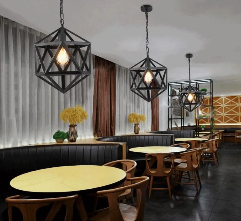 American Retro Style Iron Pendant Lamp Lighting Chandelier for Restaurant/Bar