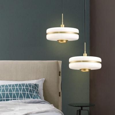 Modern Glass Pendant Lights Nordic LED Kitchen Lamps Living Room Circular Industrial Home Pendant Lamp (WH-AP-113)