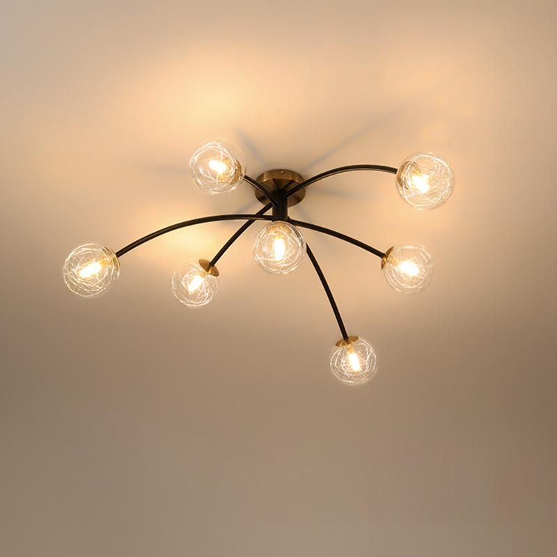 White Transparent Lampshade Hotel Lamp Living Room Lamp Ceiling Lamp LED