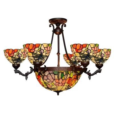Butterfly LED Chandelier Hand-Made Retro Living Room Pendant Lamp