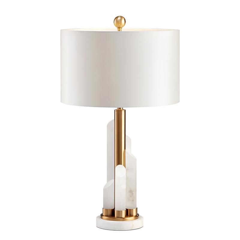 Simple Style Marble Copper Table Lamp Desk Lamp Bedside Lamp