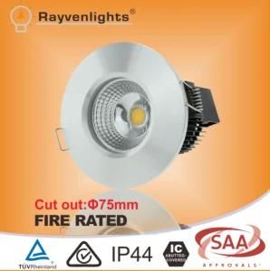CRI&gt; 80 Silver 7/10W COB Fire Rated LED Downlight