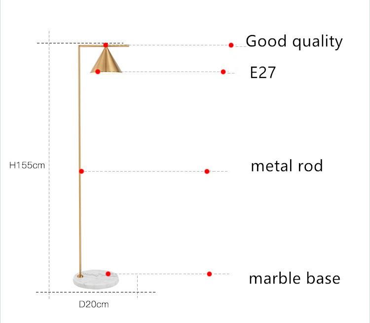 Modern Nordic Style Table Lamp Creativity Household Study Room LED Floor Lamp (WH-MFL-150)