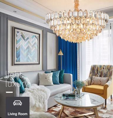 High Quality Italy Art Hotel Home Ceilings Round Decorate Wedding Pendant Lighting LED Modern Luxury Glass Crystal Chandeliers