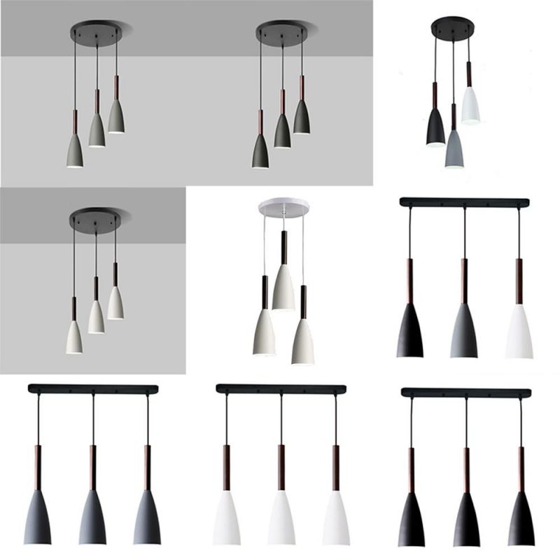 Modern 3 Pendant Lighting Nordic Minimalist Pendant Lights Over Dining Table Kitchen Island Hanging Lamps Dining Room Lights