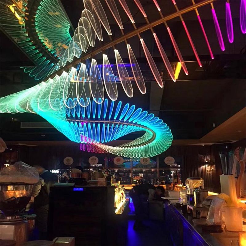 Custom Bar Decoration Colorful Chandelier KTV Bar Special Atmosphere Personalized Creative Special-Shaped Horse Running Bar Lamp