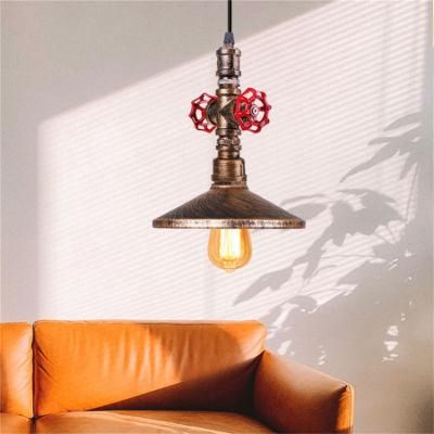 Loft Steampunk Pendant Lights Metal Water Pipe Lamp for Cafe Bar Vintage Pendant Light (WH-VP-76)