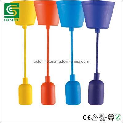 Ceiling Lighting E27 Colorful Plastic Pendant Lamp