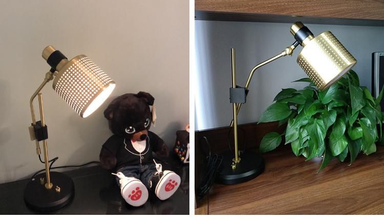 Latest Decorative Modern Hotel Desk Table Lamp, Also Fit for Living Room, Bedroom, in Bronze
