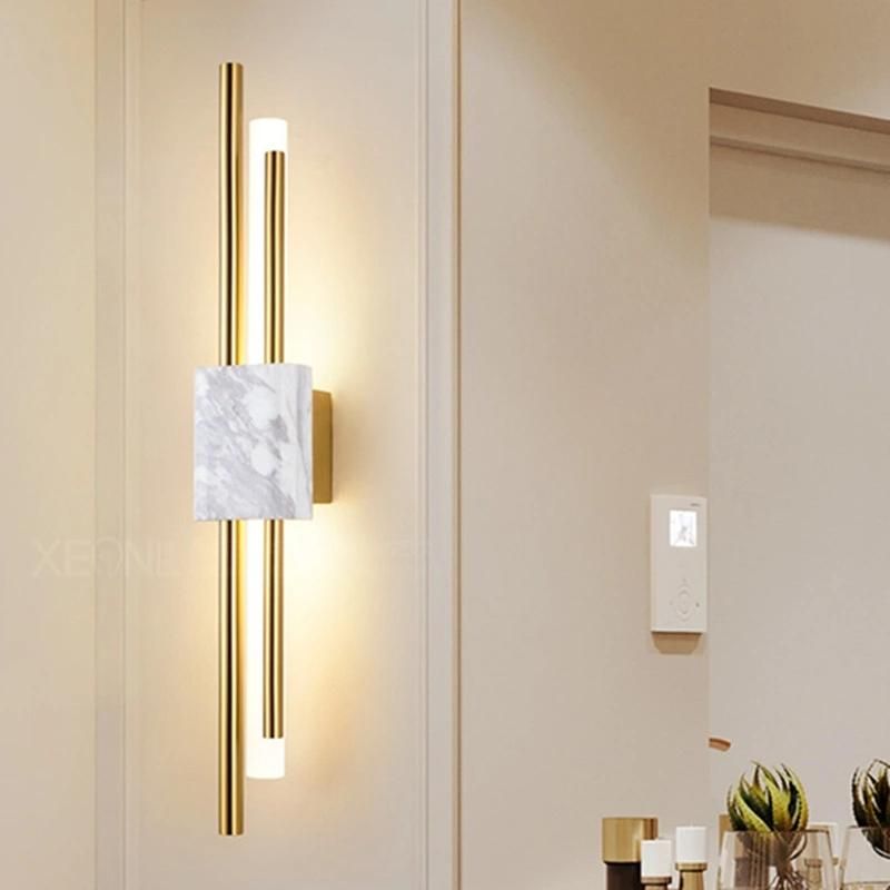 Marble Wall Lamp Modern LED Wall Lamps for Living Room Bedroom Loft Decor Home Bedside Wall Light (WH-OR-103)