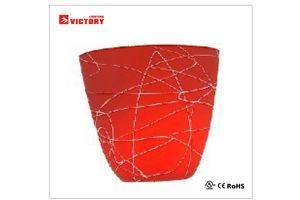 Decorative Red Glass Hotel Wall Lamp for Hotel Room
