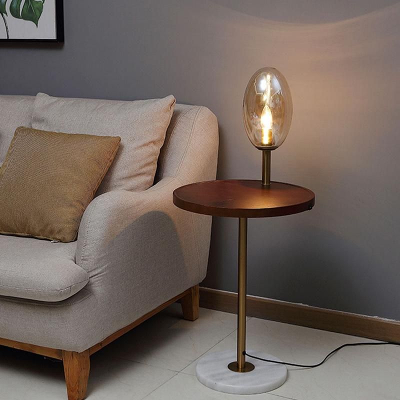 Light Luxury Sofa Side Bedroom Small Table Floor Lamp Bedside Living Room