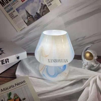 Mushroom Kids OEM Custom Glass Nordic Lamp LED Table Desk Lamp for Kid