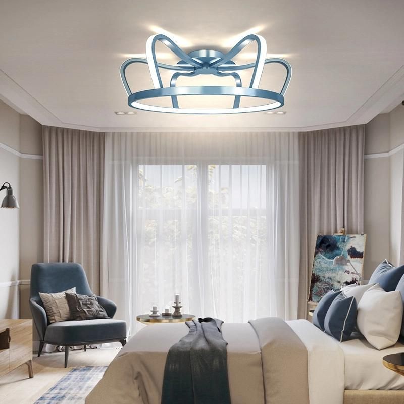 Bedroom Ceiling Light Crown Children Room Light Creative Personality LED Lamp