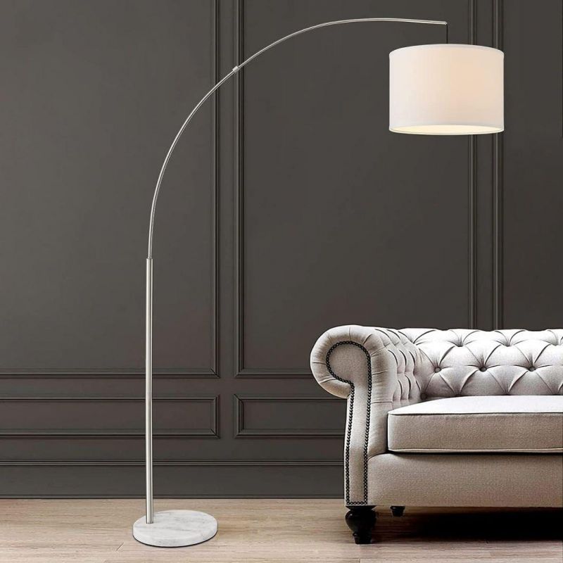 Simple Crystal Wrought Iron Decoration Vertical LED Floor Lamp