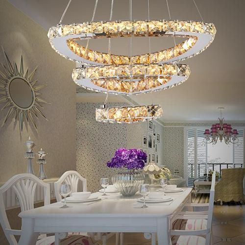 Modern LED K5 Crystal Chandelier Lighting for Home Decoration Restaurant