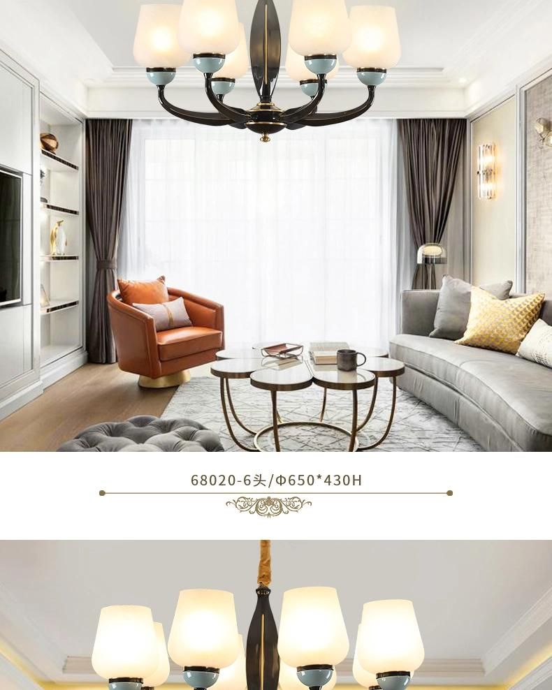 All Copper Modern LED Indoor Hotel Restant Home Ceiling Pendant Decoration Lighting Home Lighting and Fancydinning Light