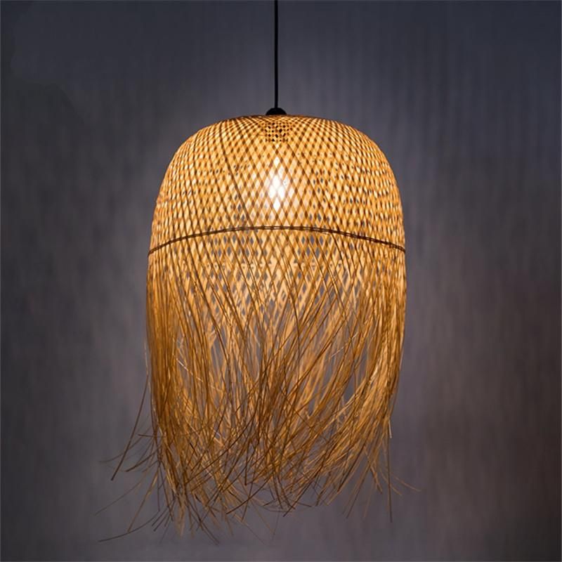 Japanese Tea Room Bamboo Pendant Lights Lighting Vintage Indoor Home Decor Designer Pendant Light (WH-WP-28)