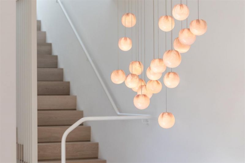 2022 Modern Simple Antique Indoor Decor Glass Ball Pendant Light