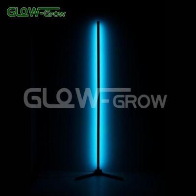 Smart RGBW LED Music Sync Colorful Corner Floor Lamp Light with Tuya Alex System