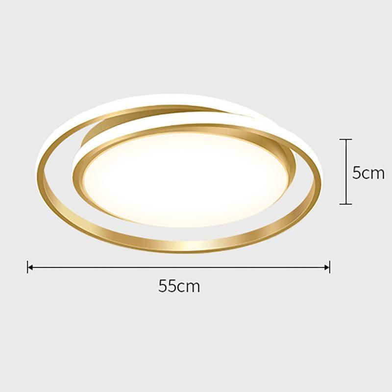 Circle Golden Chandelier Ceiling Lamp Pendant Lamp Living Room Lamp LED