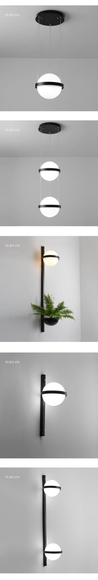 Wholesale Hanging Plant Decorative Kid Room Lighting Iron Plant Ceiling LED Chandeliers & Pendant Light