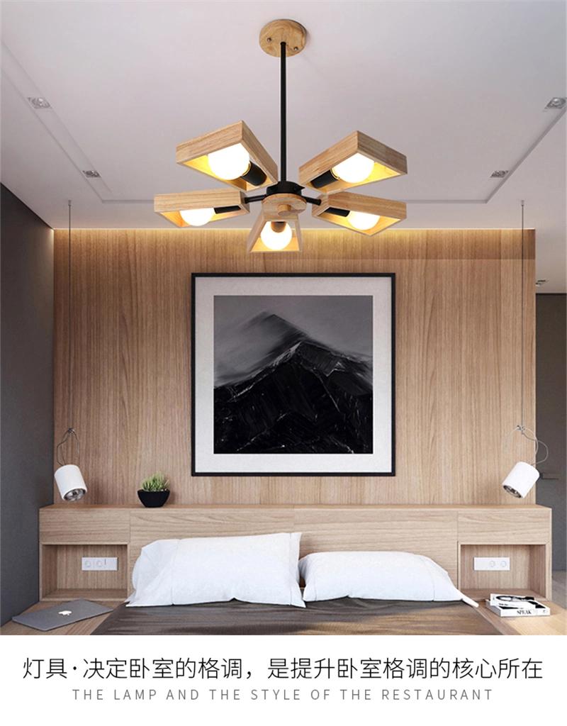 Nordic Rotatable Home Loft Pendant Light Decor Joakim Wooden Petal Contemporary Pendant Light (WH-AP-339)