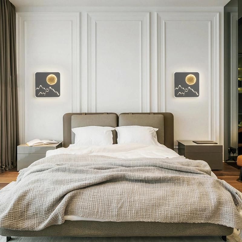Bedroom Bedside Light Personality Creative Living Room Corridor Art Background Wall Lamp