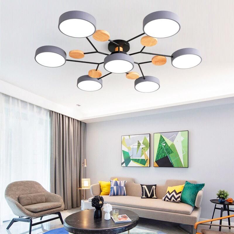 Ceiling Chandelier LED Lamp Bedroom Wooden Ceiling Lamp Dining Room Chandelier (WH-WA-19)