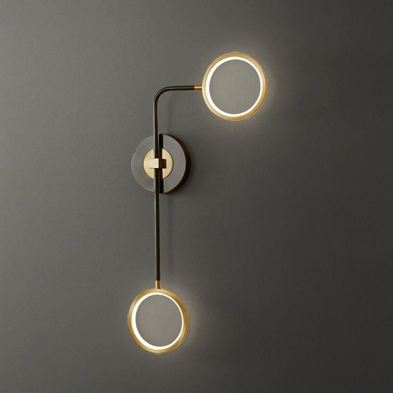 Double Head Light Living Room Modern Simple Bedroom Bedside Creative LED Wall Lamp