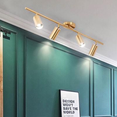 Nordic Living Room Dining Room Brass Color Pendant Lamp Creative LED Spotlight