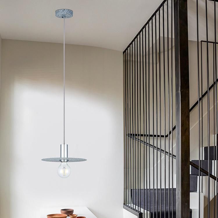 Nordic Round Plate LED Hanging Chandelier Pendant Lights Dish Design Decoration Ceiling Suspension Lamp for Dining