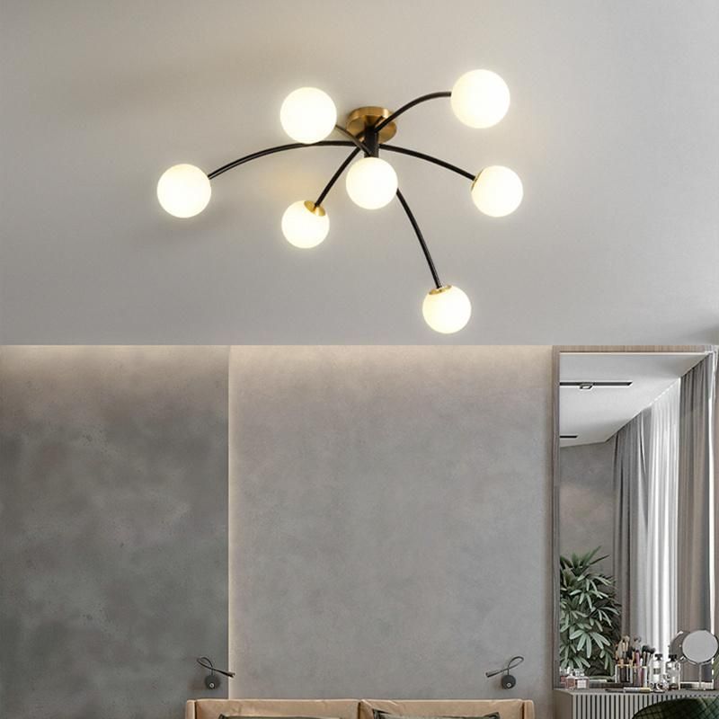 White Transparent Lampshade Hotel Lamp Living Room Lamp Ceiling Lamp LED