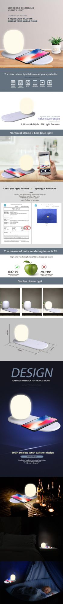 Wireless Charging Night Light