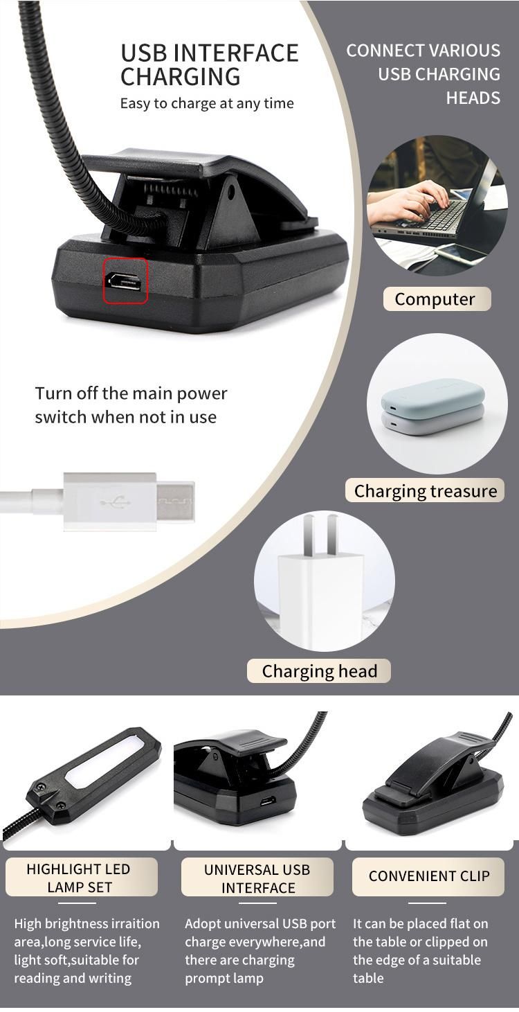 LED Bookmark Light for Private Reading Light