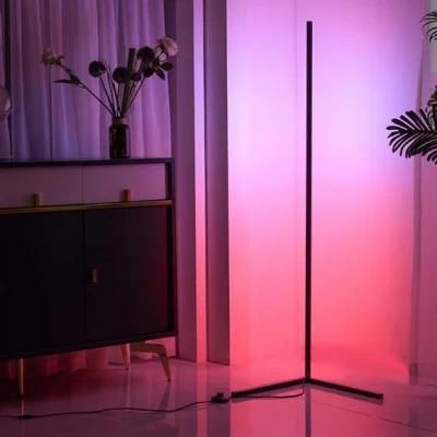 Nordic Decoration New Minimalist Stand Mart Light Alexa with Google Home Control RGB Tripod Standing LED Modern Corner Floor Lamp