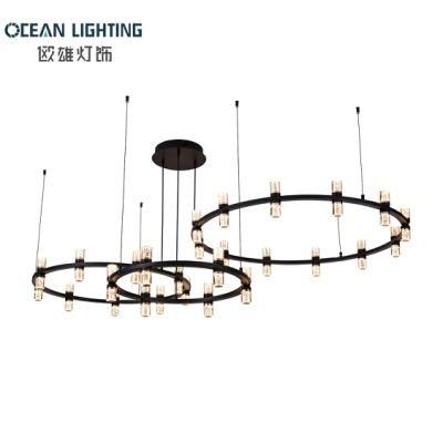 Modern Indoor Crystal Lighting 135W Round 27 Heads LED Chandelier
