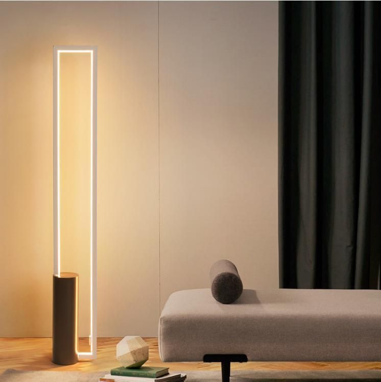 Modern New Simple Design Decorative Fashion Wholesale Supermarket Internet Sale Custom Decoration Standing Home Lighting Good Quality Aluminum LED Floor Lamp