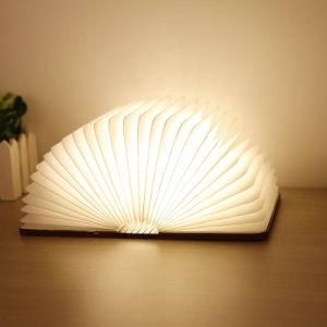 Book Light Colorful USB Rechargeable Book Shape Light Folded Foldable USB Colorful Warm Light Book LED Light Lamp