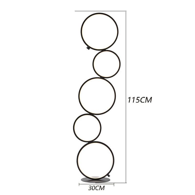 Modern LED Floor Lamp Touch Switch Ring Indoor Decor Light Nordic LED Floor Lamp (WH-MFL-07)
