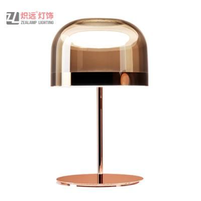 Postmodern Glass Bedside Lamp Small Table Light for Study Room