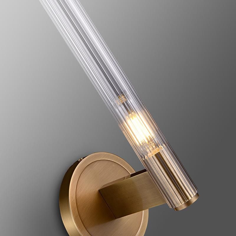 Copper Luxury Living Room Background Wall Bedroom Wall Lamp Hotel Double Headed Light