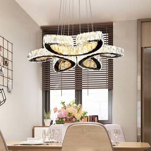 Modern Lamp Living Room Crystal Chandelier Light Pendant for Home Lighting Decoration