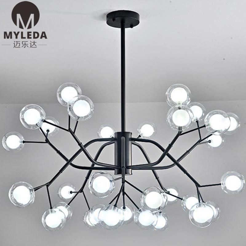 Modern Simple Bubble Ball Branch Pendant Lamp for Home Living Room Bedroom