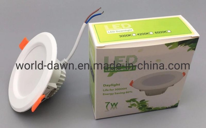 High Quality 4W 6W Recessed Ceiling 120 Degree Light Beam Economy Hotsale PBT Housing LED Downlight with 2 Years Warranty