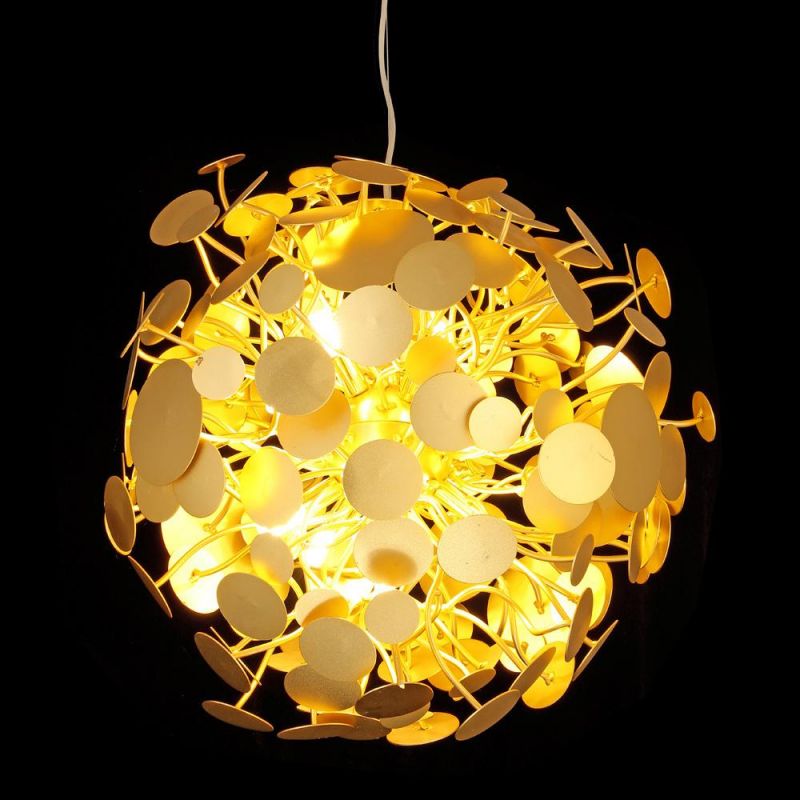2022 Golden LED Pendant Light Modern Chandelier Nordic Design Crystal Aluminum Hanging Lighting Lamp Villa Hotel Restaurant